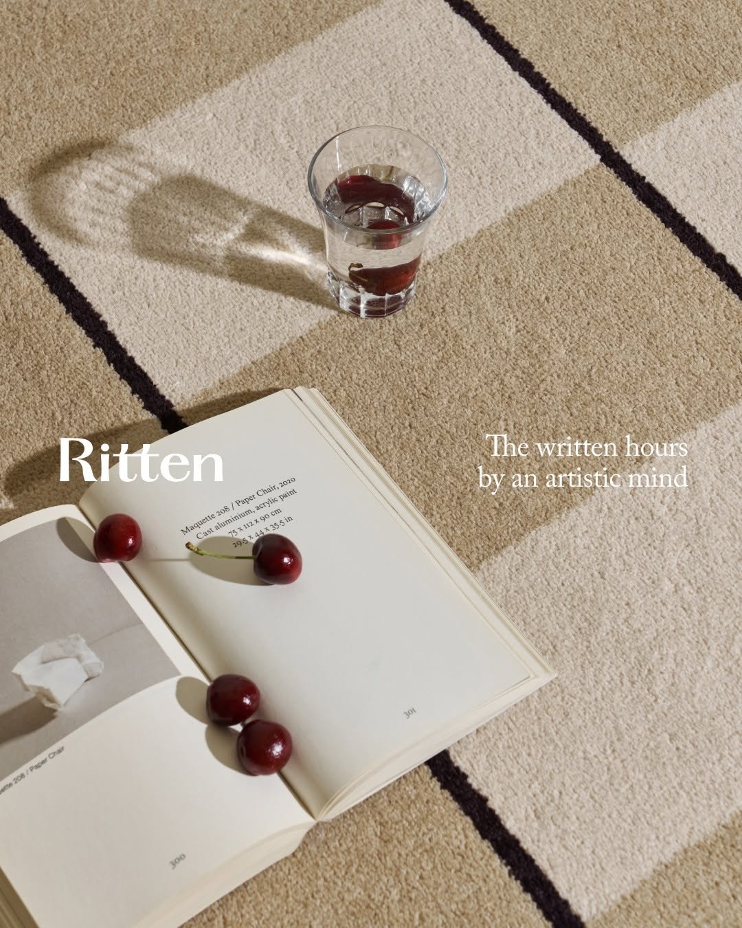 Photo by RITTEN 리튼 on September 08, 2025. May be an image of placemat, carpet, magazine, book, carafe and text.
