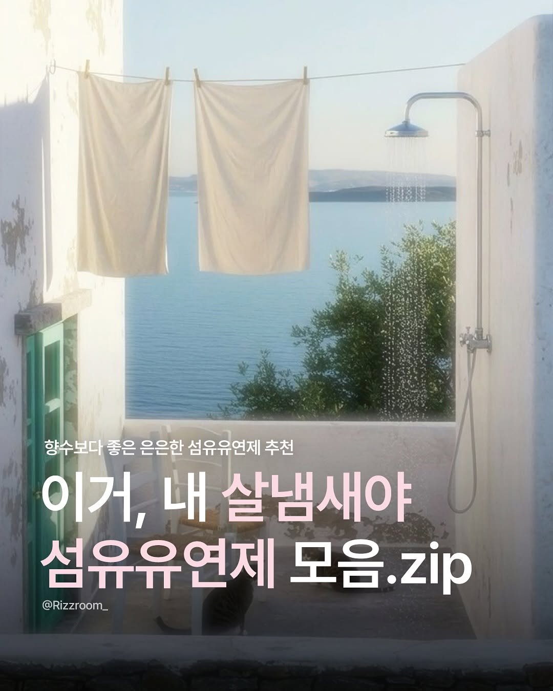 Photo by 리즈룸ㅣ매력적인 패션•코디•트렌드 on August 07, 2025. May be an image of text that says '用制医通 향수보다 좋은 은은한 섬유유연제 추천 이거, 내 살냄새야 섬유유연제 모음 모음.zip zip @Rizzroom_'.