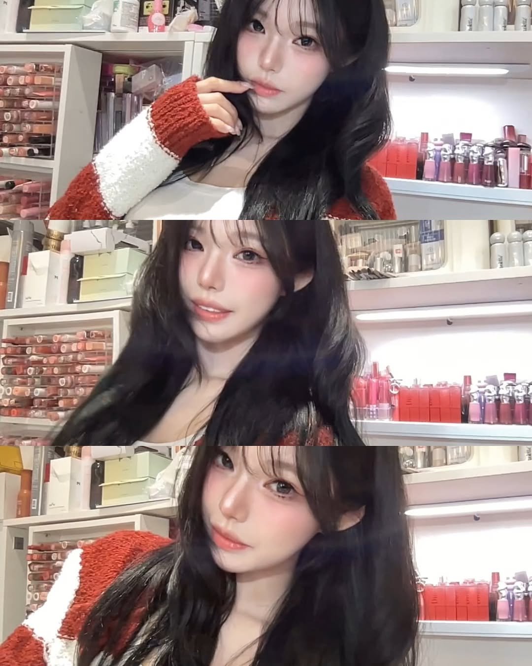 Photo shared by 은방울 on October 16, 2025 tagging @dakyo_makeup, and @dakyo_hana. May be a selfie of one or more people and hair.