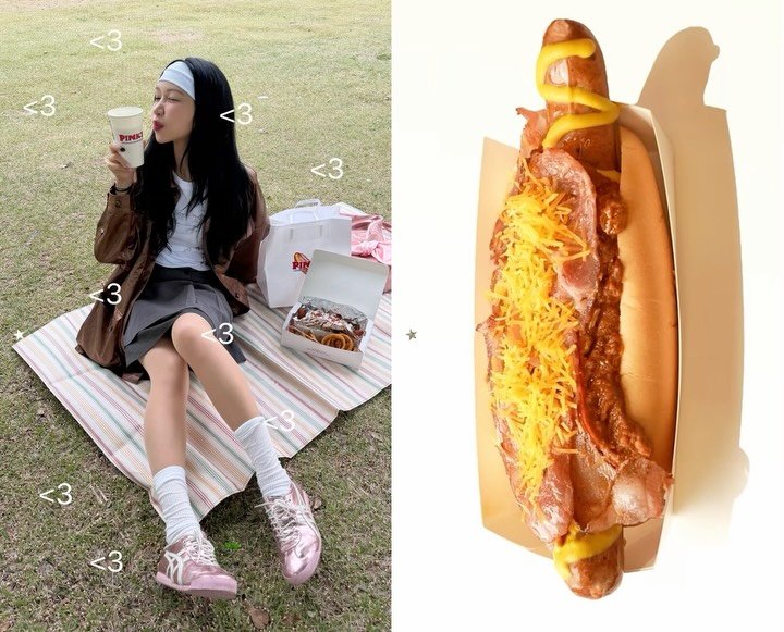 roh.yoonha 게시물 이미지: LA 피크닉 감성 내고싶다면 샌드위치도 좋지만 핫도그 필수 🌭...