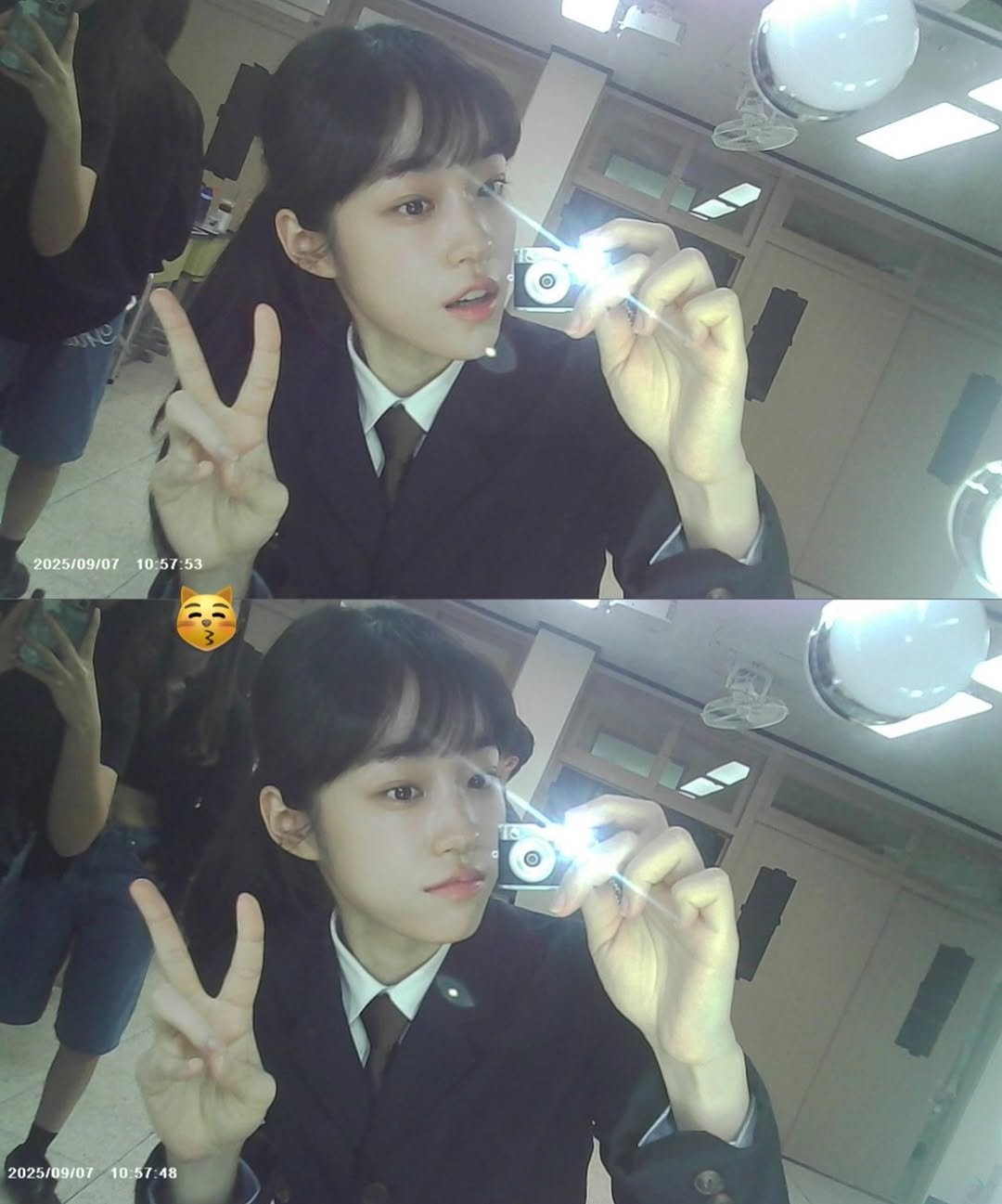 Photo shared by 노윤서 on December 21, 2025 tagging @mabinogimobile.official. May be an image of one or more people, bangs and text.