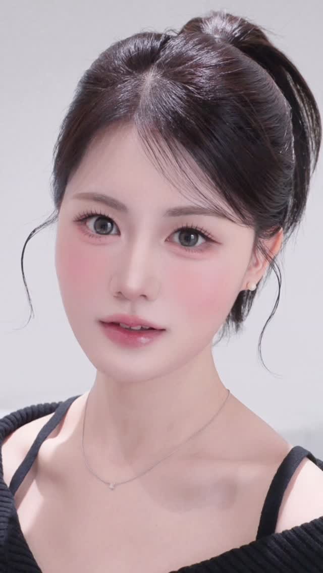 rollingjay_onymakeup 게시물 이미지: 피치플럼메이크업에 하이포니테일 🍧🧡

#makeup ...