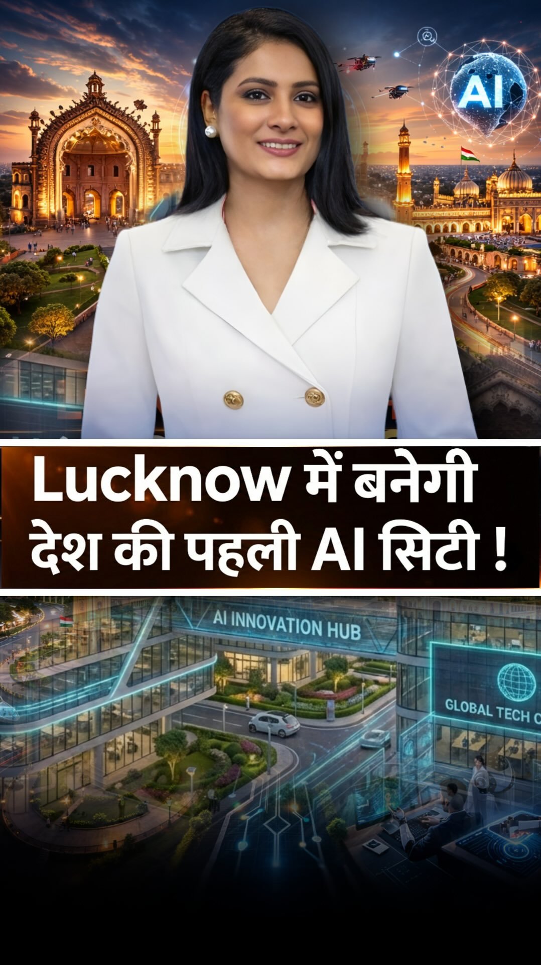 romita_tiwari_17 게시물 이미지: Lucknow enters the AI era 🧠💡

#NayeUPKaBudget...