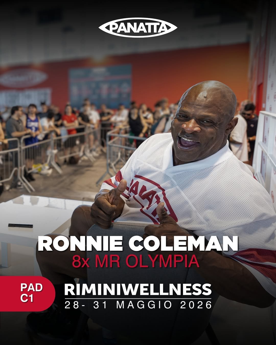 ronniecoleman8 게시물 이미지: The King is back to RiminiWellness. YEAH...