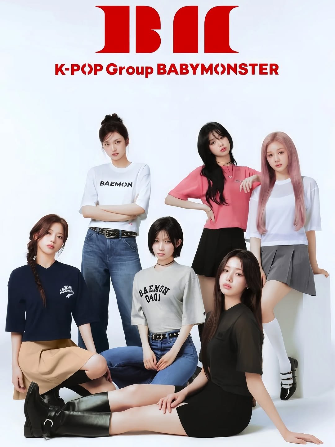 Photo shared by Lee Dain (이다인) on November 30, 2025 tagging @ahyeonz.babymonster, @pharita.babymonsterx, @ruka.babmonster, @rami.babymonsters, @asa.babymontser, and @chiquitas_babymonsters. May be an image of poster, top and text.