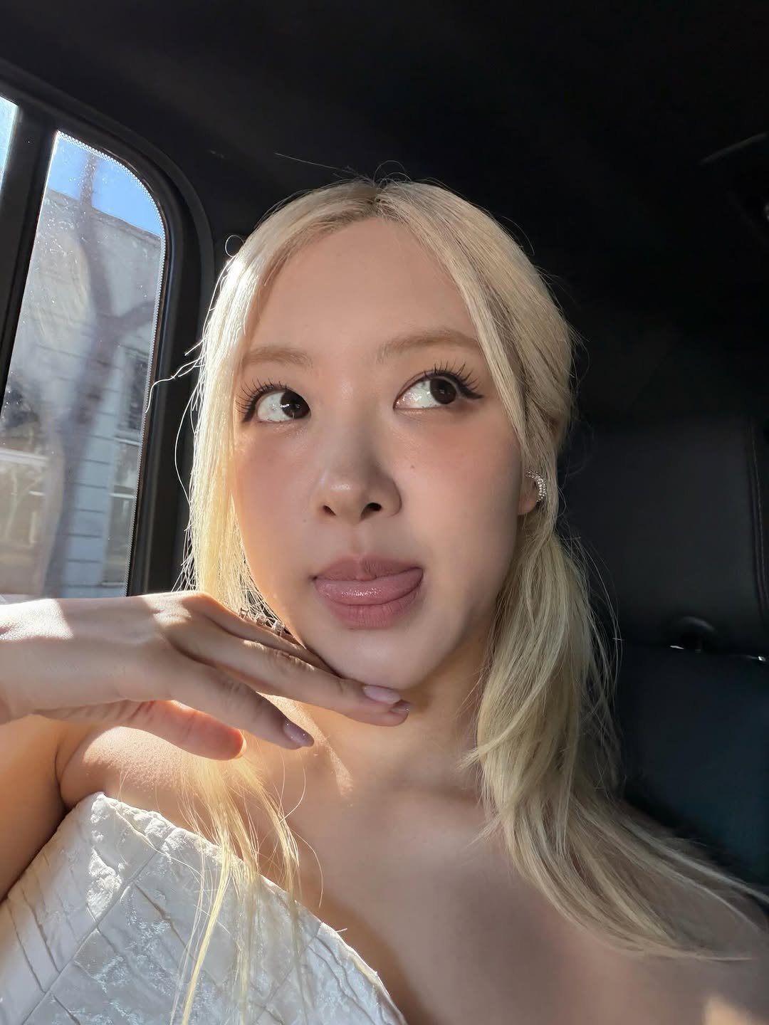 Photo by ROSÉ on December 06, 2025. May be an image of one or more people and blonde hair.