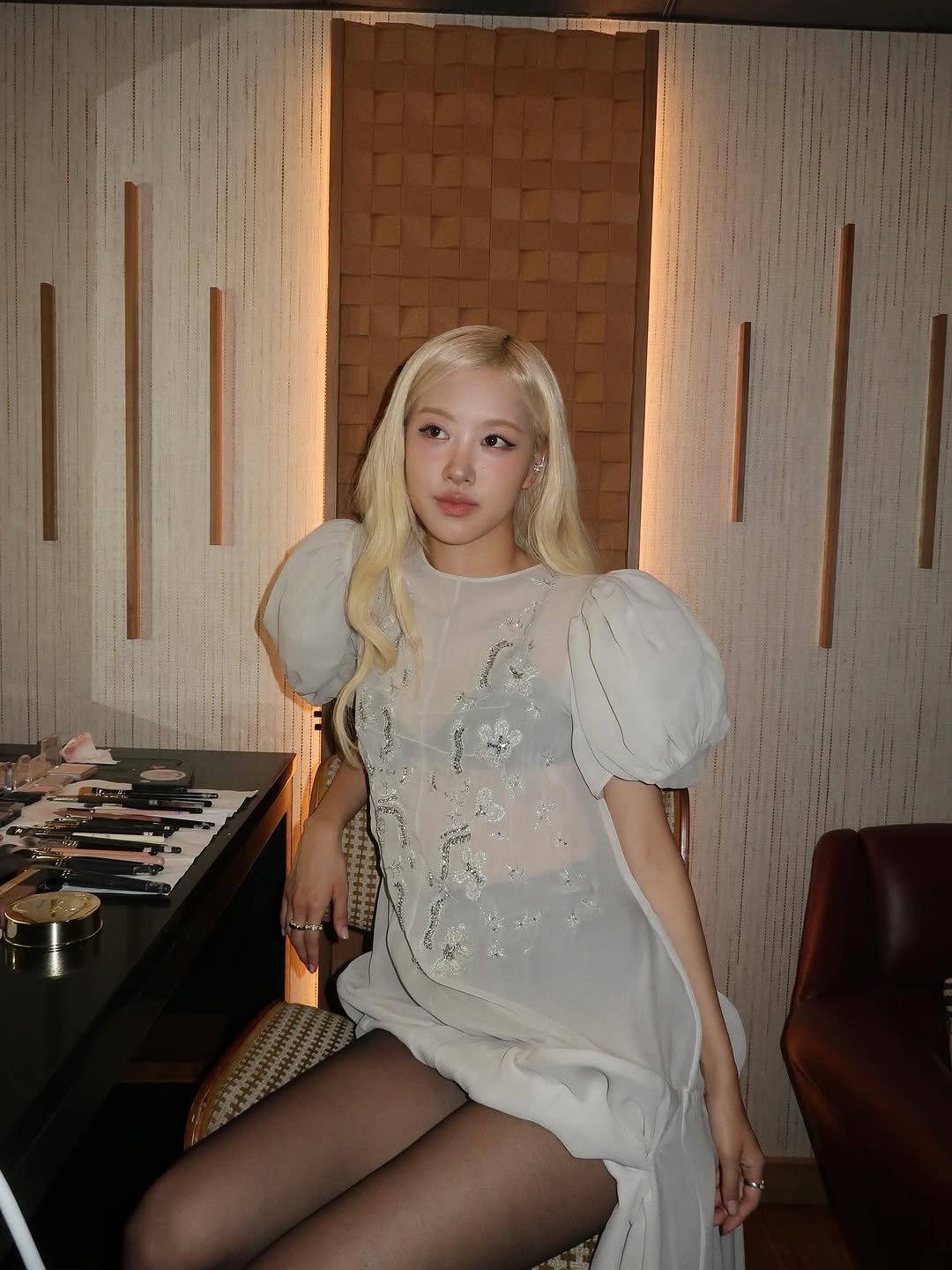 Photo shared by ROSÉ on September 25, 2025 tagging @aeriyun, @seyoi_, and @bit.boot_jungyo. May be an image of one or more people, hair and text.