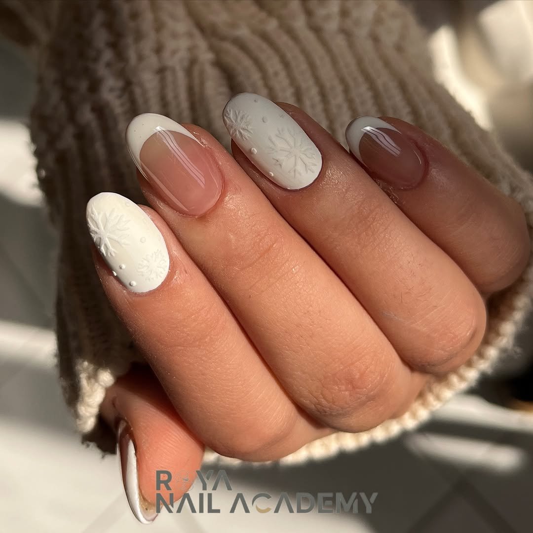 Photo by رویا آکادمی | مدرس کاشت ناخن |کرج گوهردشت on December 29, 2025. May be an image of one or more people, fingernails and text that says 'RYA NAILACADEMY R R NAIL ACADEM'.