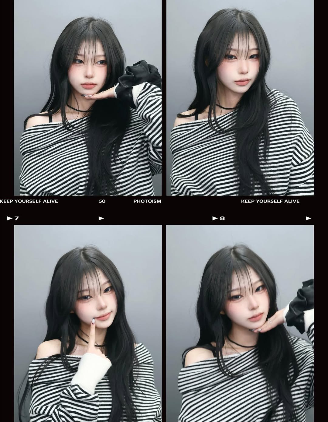 Photo shared by 예령 on April 02, 2026 tagging @photoism.kr. May be an image of one or more people, bangs, top and text that says 'EEP EPYOURSELF YOURSEL A FAL AI L LIVE KEEPYOURSELFALIVE VF 50 PHOTOISM KEEP YOURSEL KEEPYOURSELFALIVE FA LIVE 8 W'.