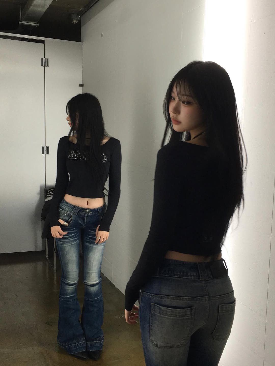 Photo shared by 예령 on April 12, 2026 tagging @opus0012. May be an image of mirror and text.