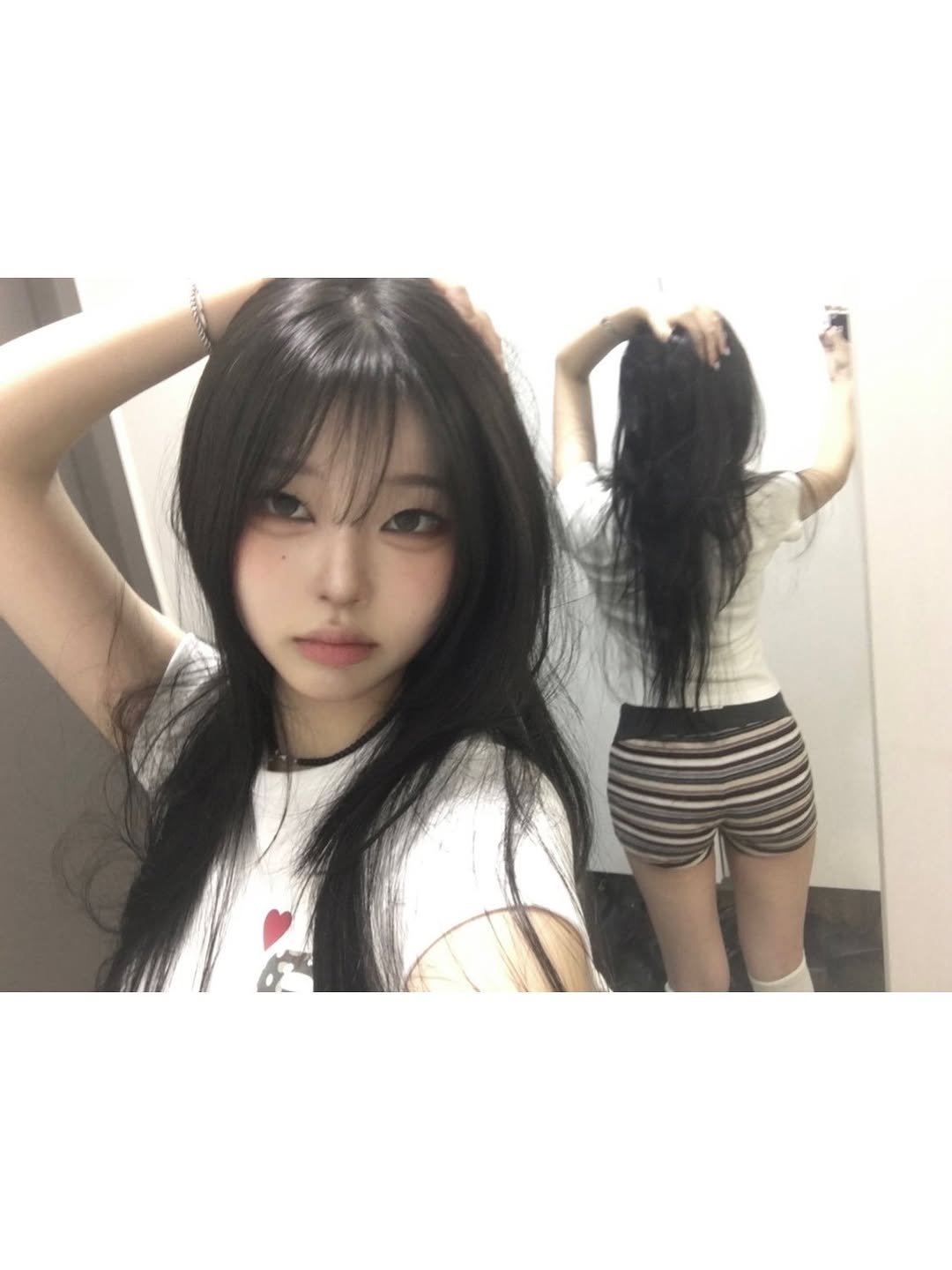 Photo by 예령 on April 05, 2026. May be an image of one or more people, hair and text.