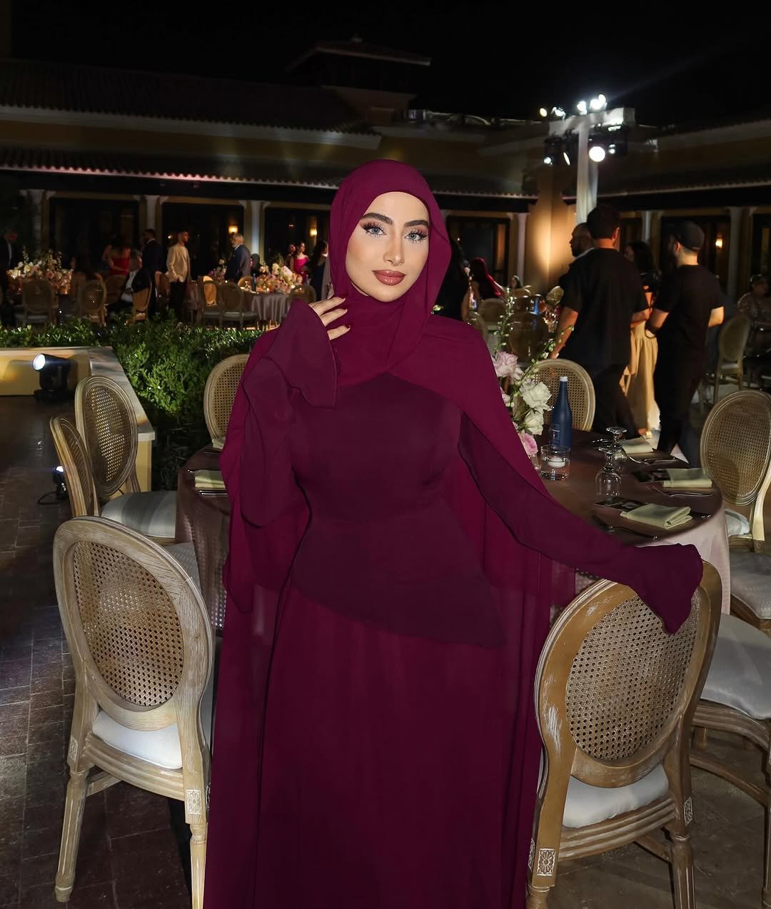 Photo by رغـد | Raghad on December 13, 2025. May be an image of headscarf, turban, dress and text.