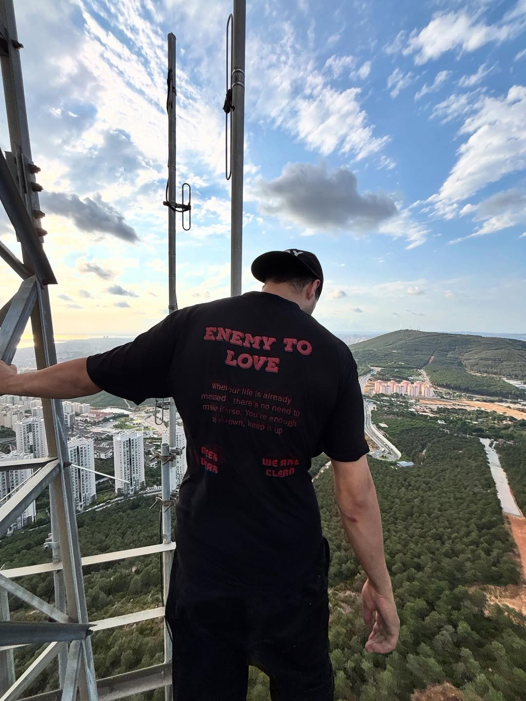 Photo by Mustafa kurt on August 02, 2025. May be an image of 1 person, fire tower, tower and text.