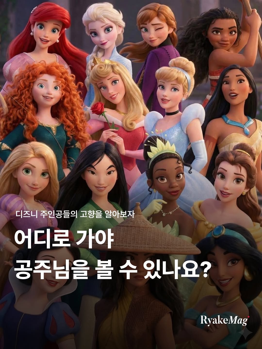 ryakemag 게시물 이미지: 어디로 가야 공주님을 볼 수 있나요? 👑

디테일에 진심인 디즈니는 주인공들의 무대...