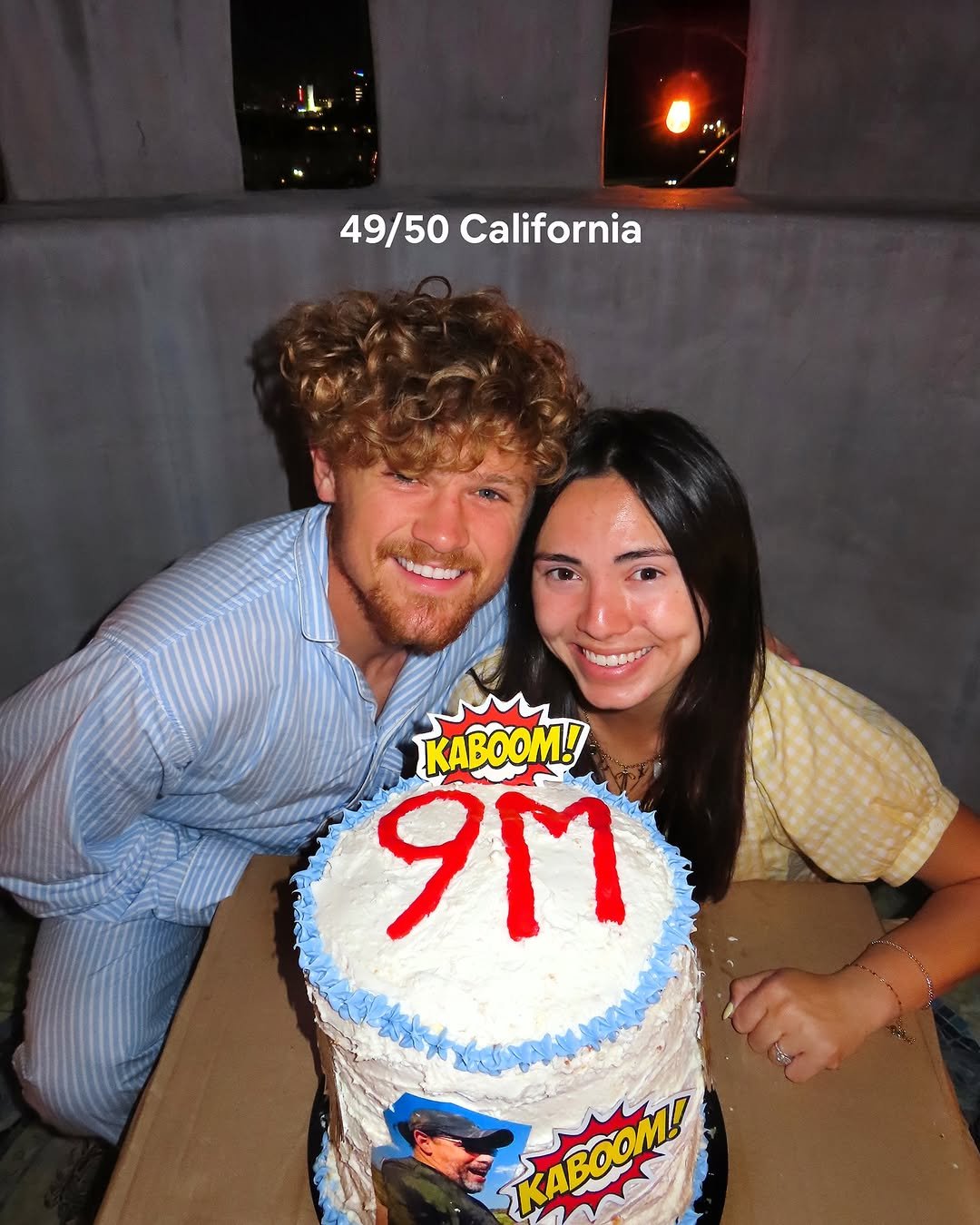 Photo shared by Ryan Trahan on July 28, 2025 tagging @haleypham. May be an image of smiling and cake.