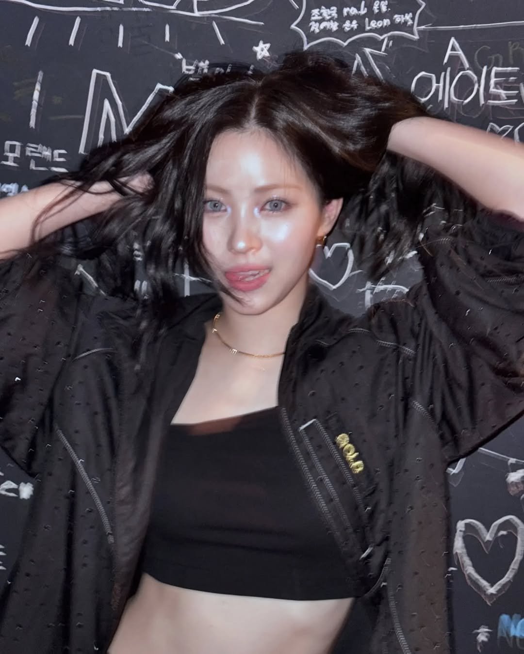 Photo by ITZY RYUJIN (신류진) on February 16, 2026. May be an image of one or more people, hair, top and text.