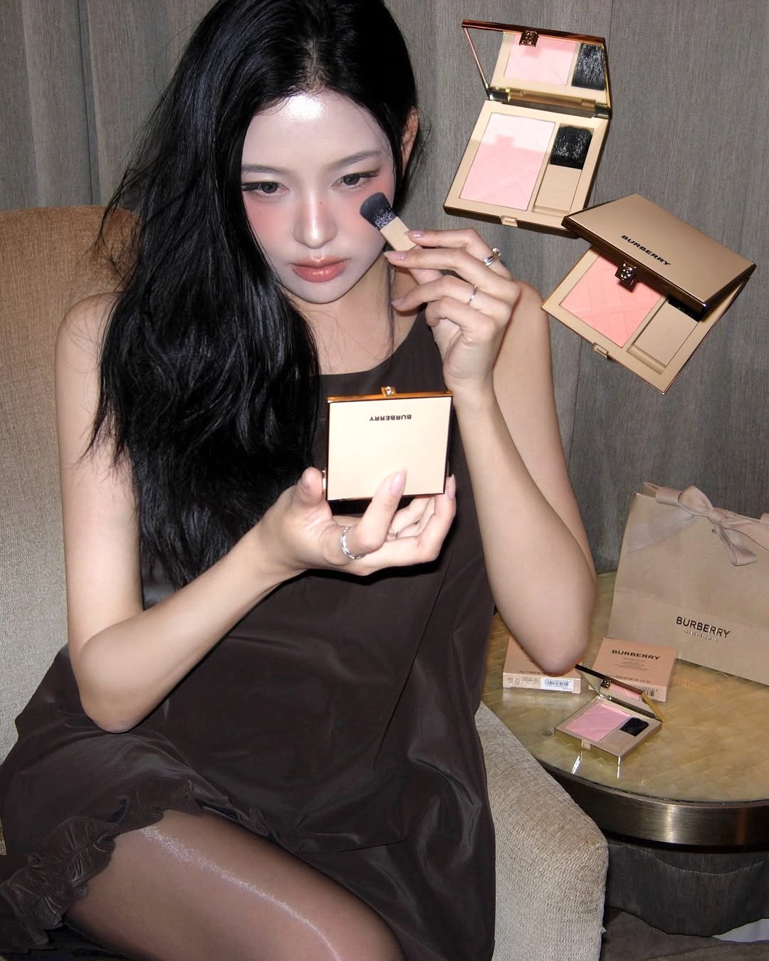 Photo shared by Subin Shin on November 25, 2025 tagging @burberrybeauty. May be an image of text.