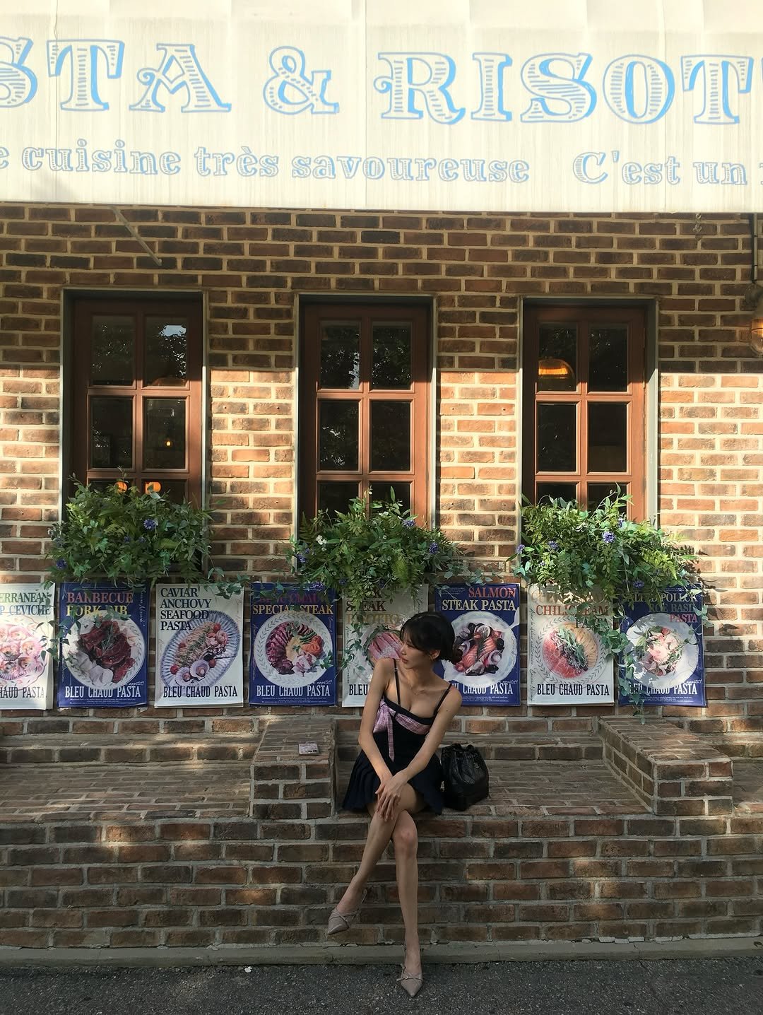 Photo shared by 🪄💖✨ on August 01, 2025 tagging @parisianvibe_store. May be an image of 1 person, the Cotswolds, brick wall and text.