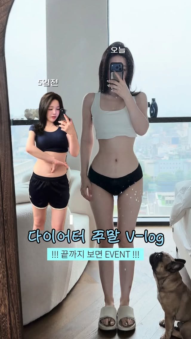 s_h_j_ 게시물 이미지: 🩵 끝까지 보면 Event! 다이어터 견주의 주말 브이로그.
비오는 날 견주들은...