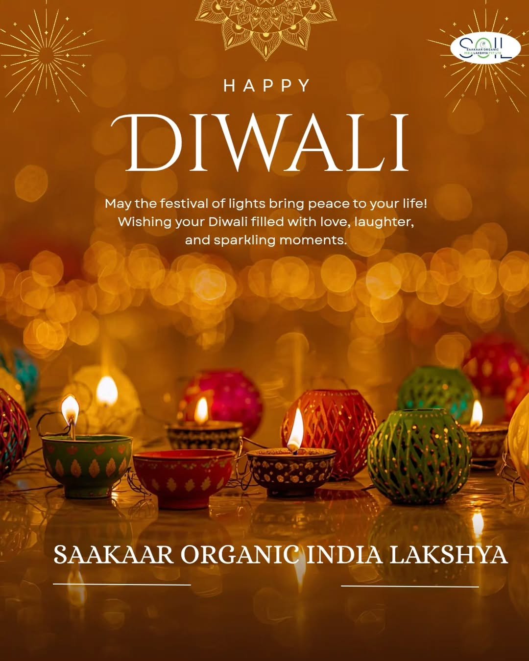 saakaar_organic_india_lakshya 게시물 이미지: "May this Diwali light up every home with...