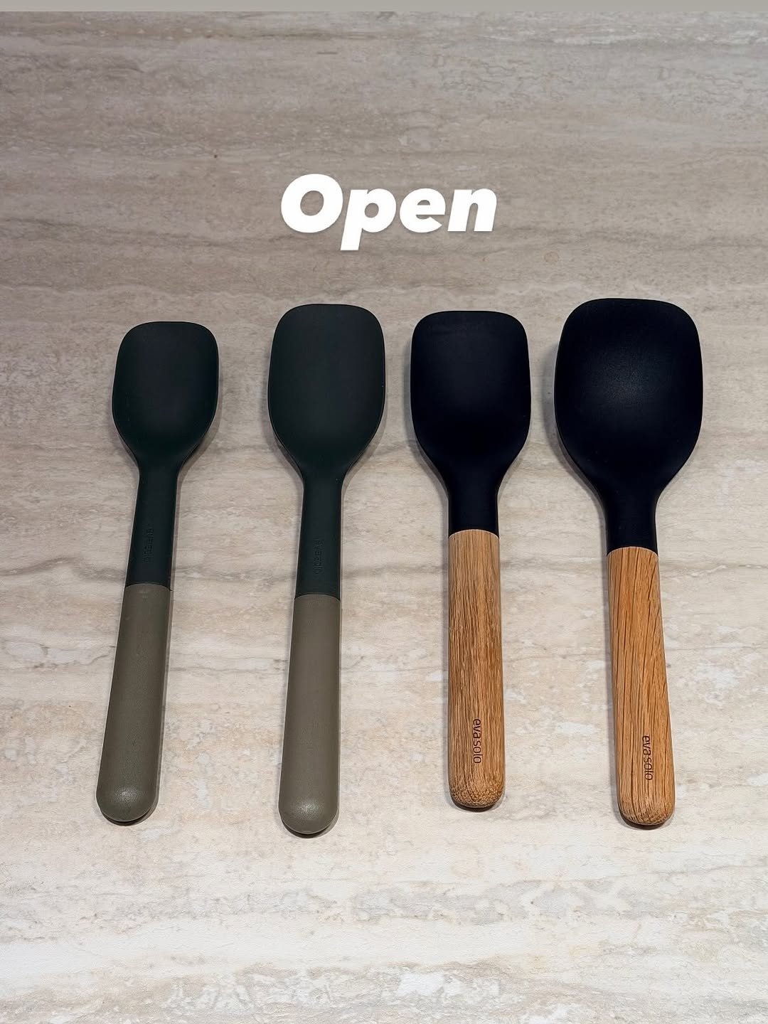 Photo by 오인스 Seo hyelyn on September 24, 2025. May be an image of ‎wooden spoon, soup spoon, spoon, spatula, cutlery, measuring cups, tongs and ‎text that says '‎Open CSP מוקררב evasala‎'‎‎.
