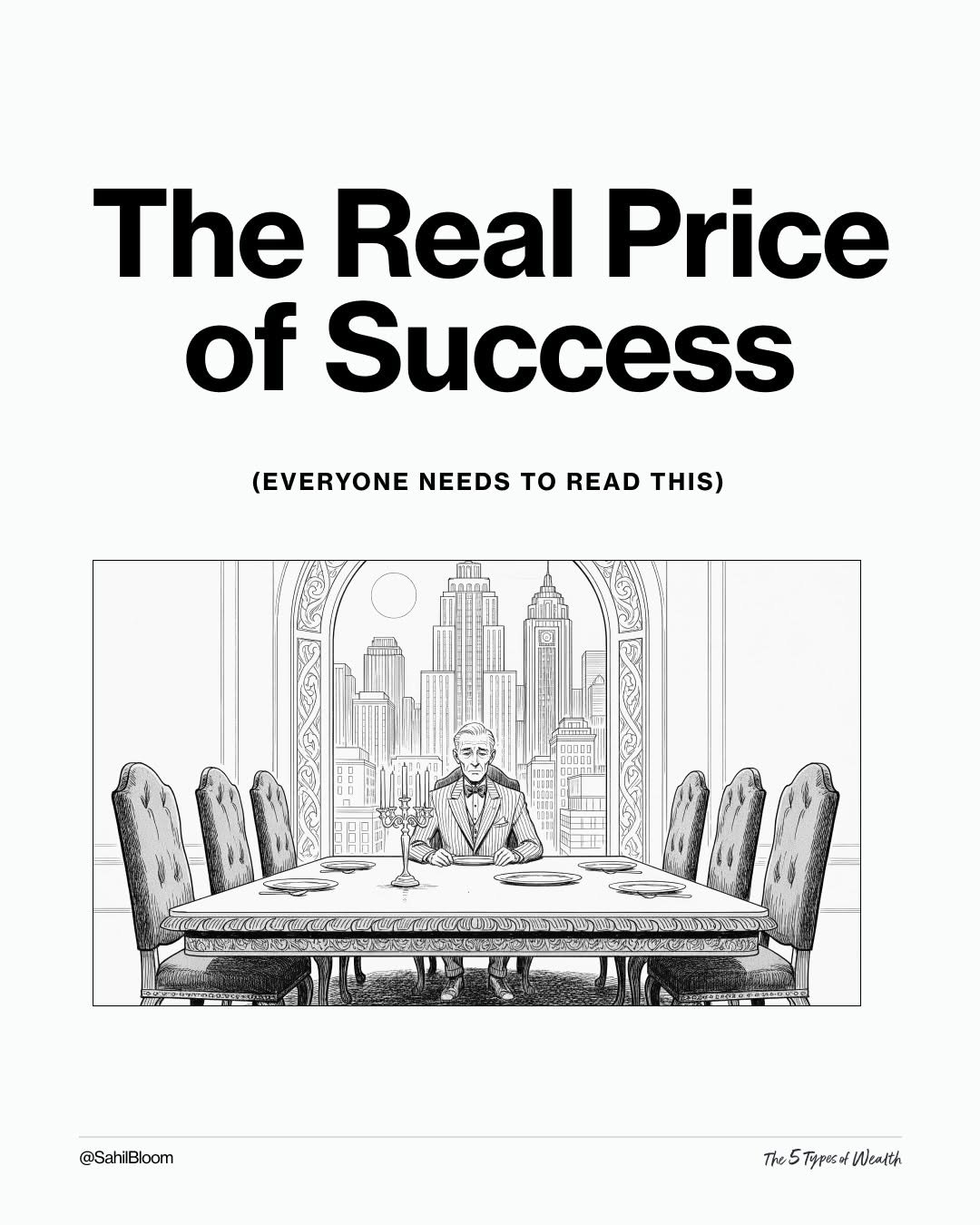 sahilbloom 게시물 이미지: What’s the REAL PRICE of the thing you...