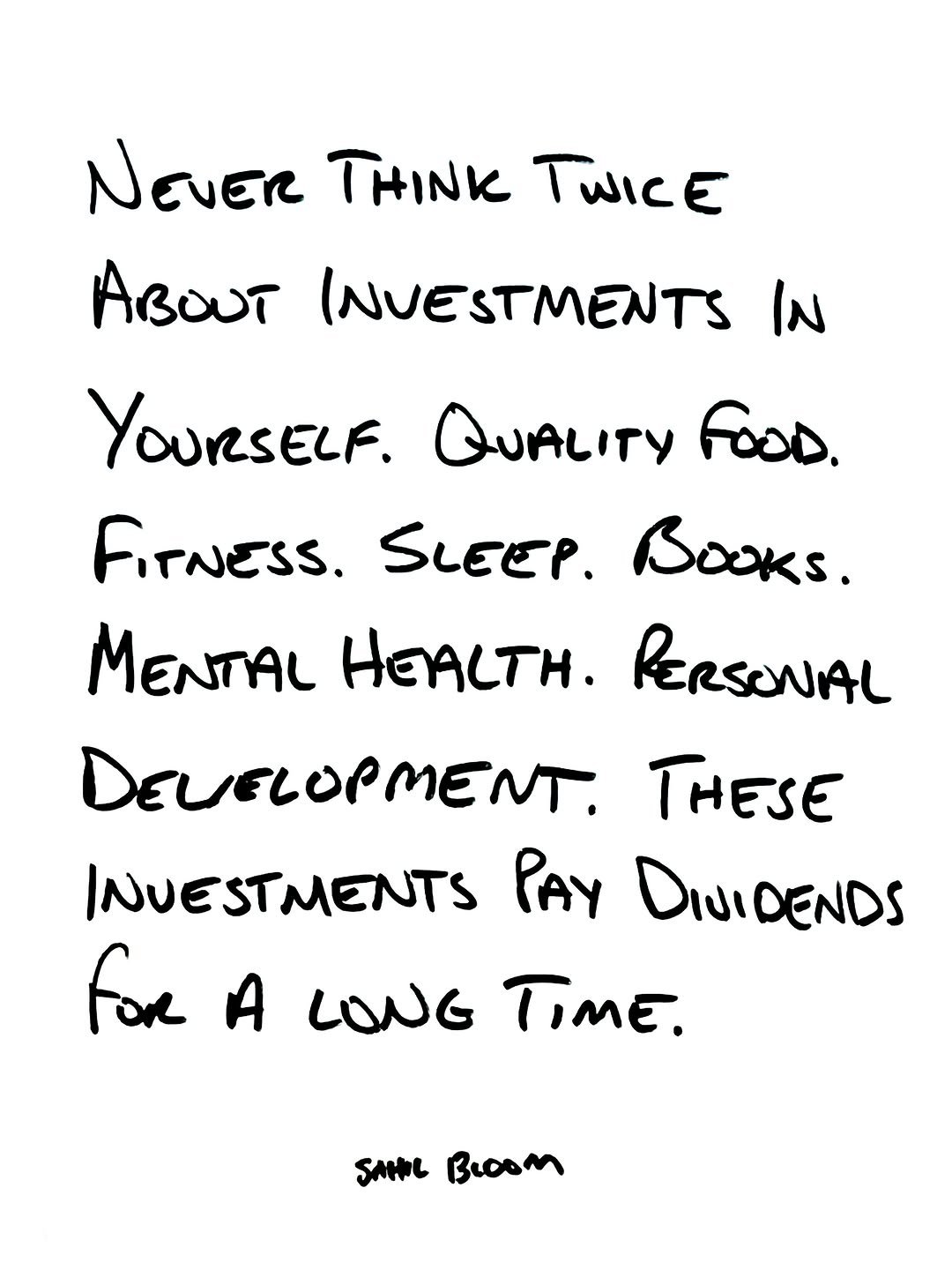 sahilbloom 게시물 이미지: What investments are you making in yourself...