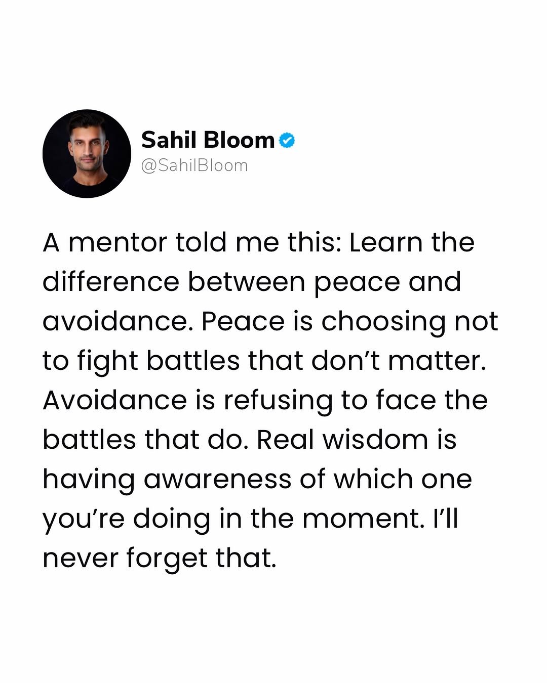 sahilbloom 게시물 이미지: Do you agree?

#growth #mindset #peace #wisdom