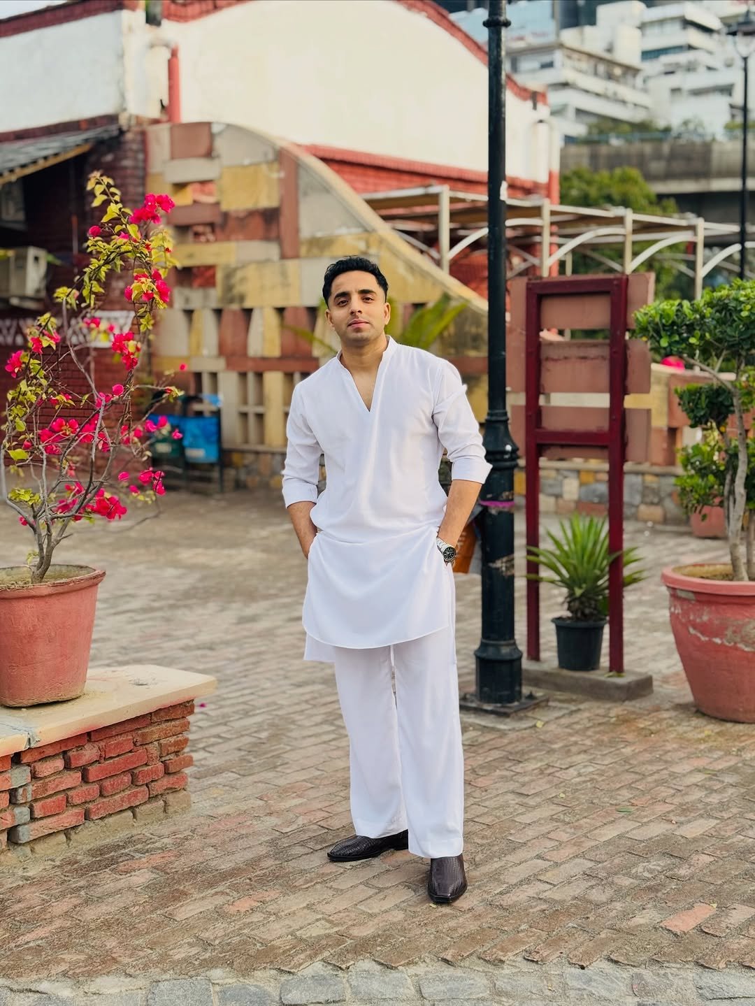 Photo by Sahil Khan on March 21, 2026. May be an image of barong, sarong, temple and text.