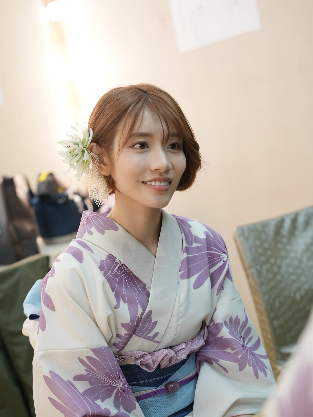 Photo by 河北彩伽  KawakitaSaika on August 19, 2025. May be an image of 1 person, hair and text.
