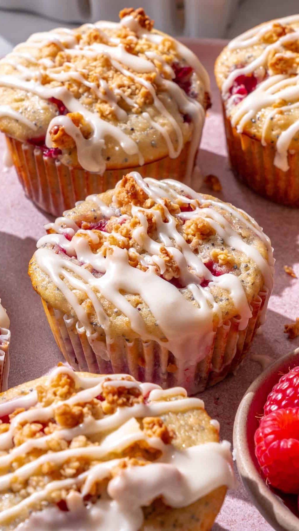sailor_bailey 게시물 이미지: Lemon and raspberry muffins are soft, fluffy,...