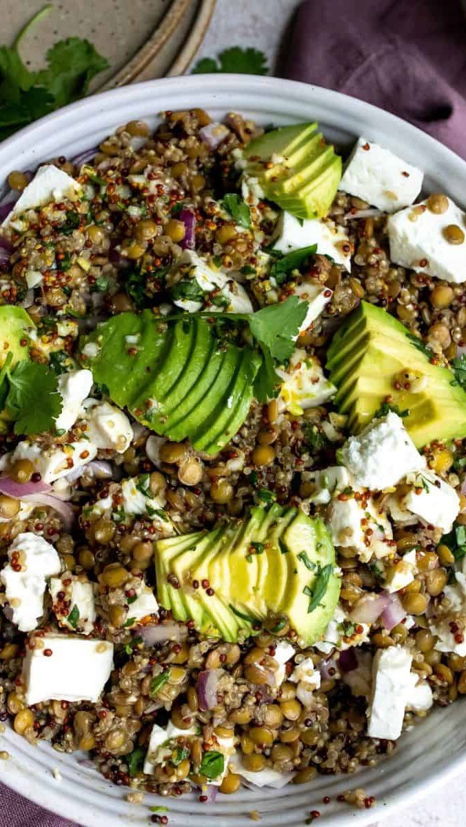 sailor_bailey 게시물 이미지: Quinoa lentil salad with fresh herbed lemon...