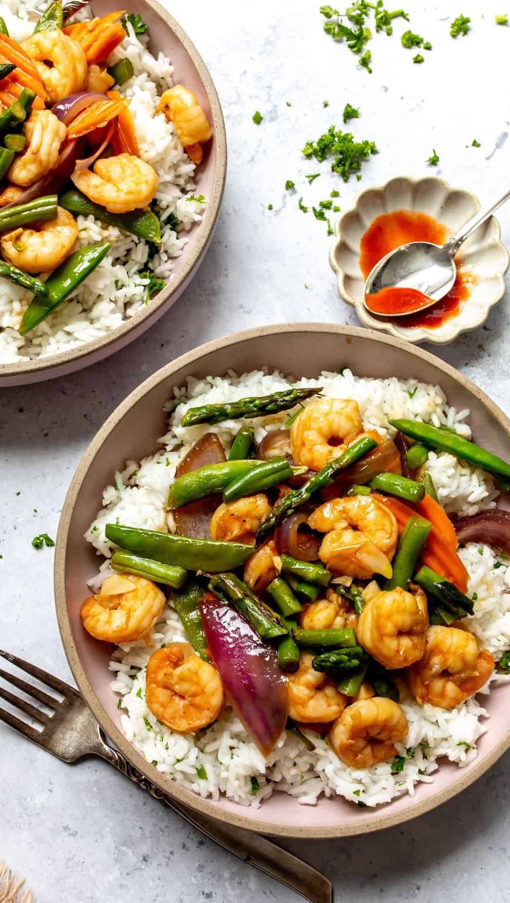 sailor_bailey 게시물 이미지: Garlic Butter Shrimp Stir Fry is one of those...