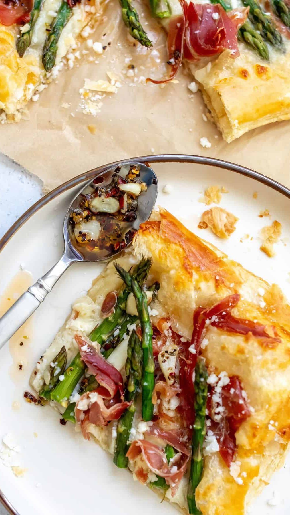 sailor_bailey 게시물 이미지: Asparagus puff pastry with prosciutto drizzled...