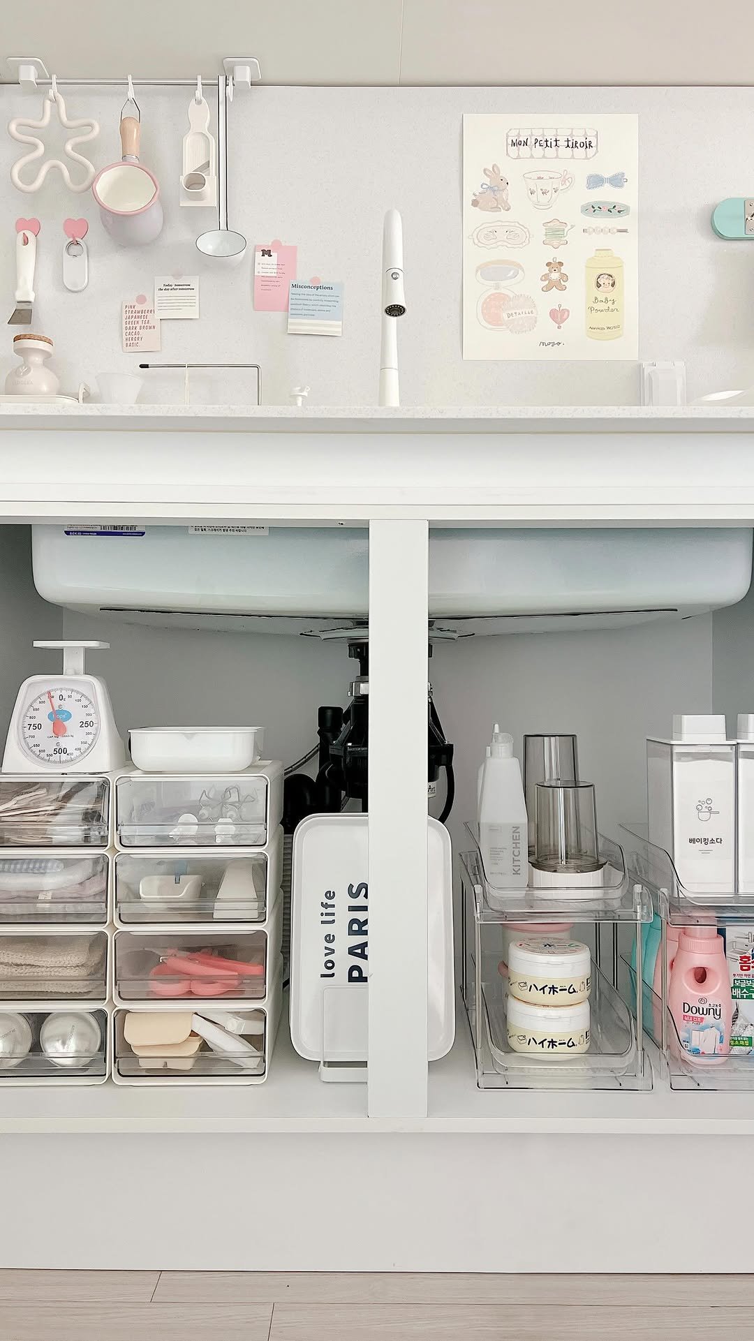 salim_room 게시물 이미지: 싱크대 하부장 정리 이렇게 해봤어요
싱크대 하부장은 배관이 지나가서 식기류보단...