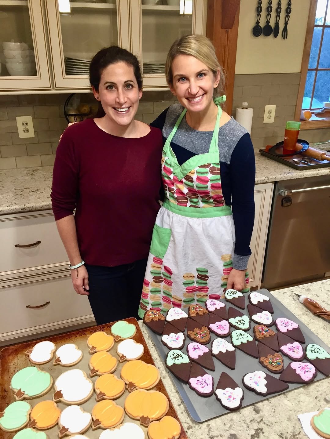 Photo by Sally McKenney on January 18, 2026. May be an image of cupcake, gingerbread cookie, apron and text.
