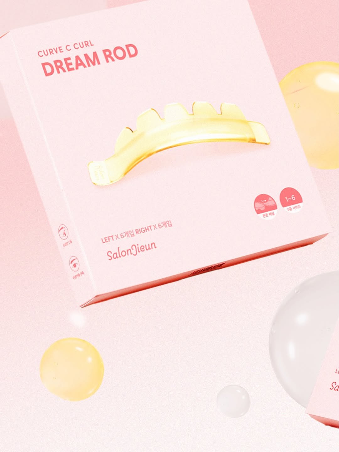 Photo by 살롱지은💗 : [ 속펌장인 ] 속눈썹펌재료 on March 29, 2026. May be a graphic of poster, card, magazine and text that says 'CURVE c CURL DREAM ROD 超家 1-6 ရတ် ሞዮና 사이츠 본든재실 LEFTX6개입RIGHTX6개입 LEFTX6개입 RIGHT RIGHTX6개입 6개입 LEFT 6개입 SalonJieun 手造社 Sa'.