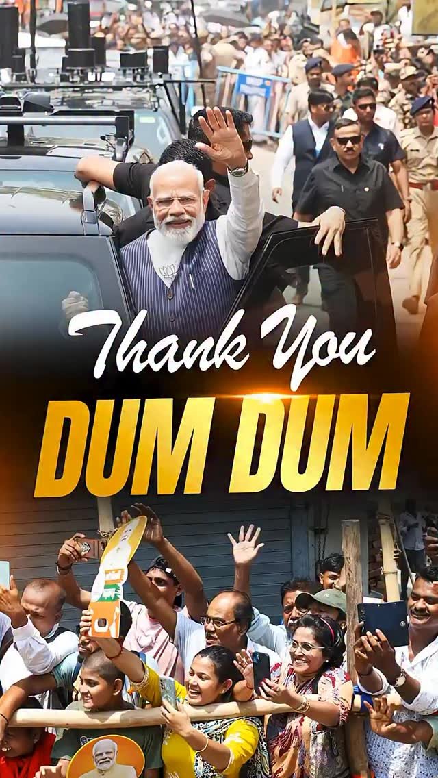 sambitswaraj 게시물 이미지: Dum Dum welcomes Hon’ble PM Shri @narendramodi...