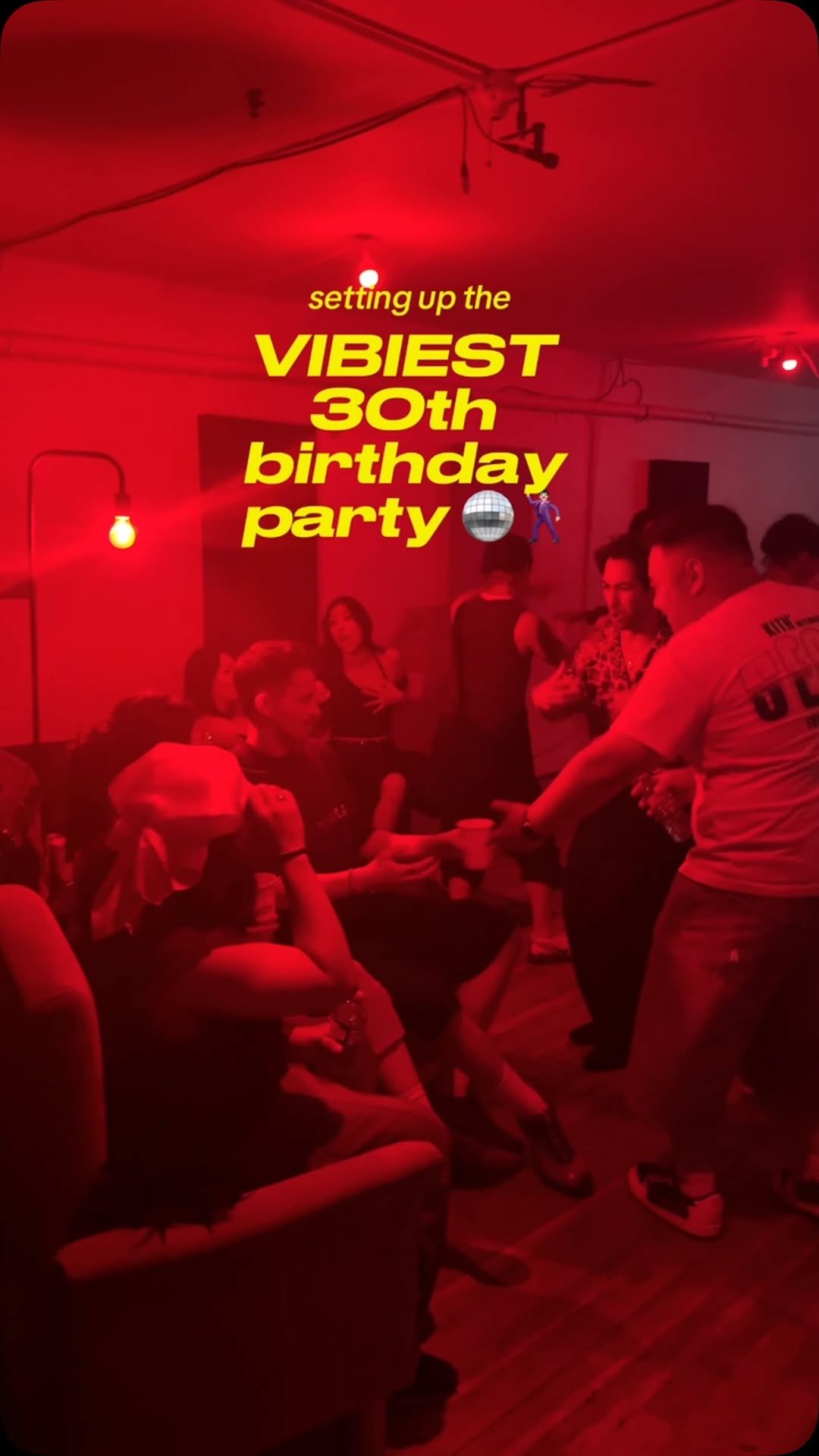 samcity_ 게시물 이미지: setting up the vibiest 30th birthday...