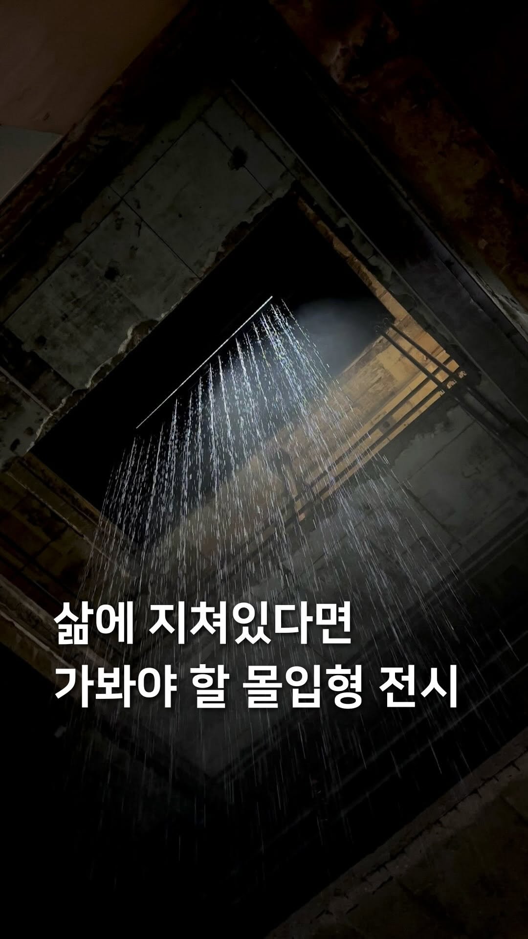 samdori_archive 게시물 이미지: 삶에 지쳐있다면 가봐야 할 몰입형 전시🌧️

일상에 지쳐있는 분들에게...