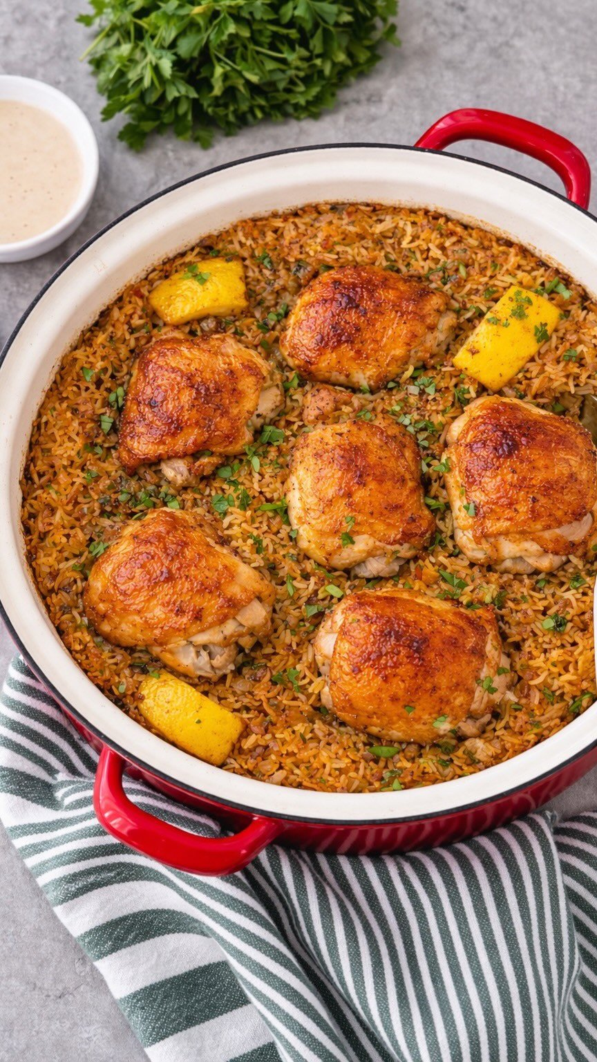 sammymontgoms 게시물 이미지: Lemon and Garlic Tahini Chicken & Rice 👉🏼...