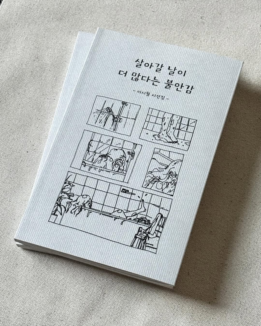 Photo by 이종혁 작가 on July 24, 2025. May be an image of ‎matchbook, diary, book, crossword puzzle and ‎text that says '‎살아갈 살아갈날 날이 더 더많다는 이시월 이시윙시선집 시선집 불안감 عف الفرر 17 امل エー‎'‎‎.