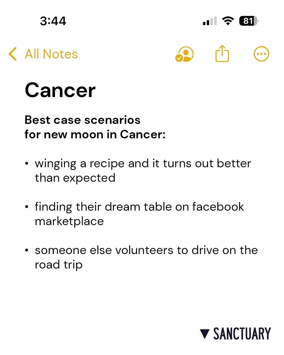 sanctuarywrld 게시물 이미지: This Cancer new moon is your reminder to...