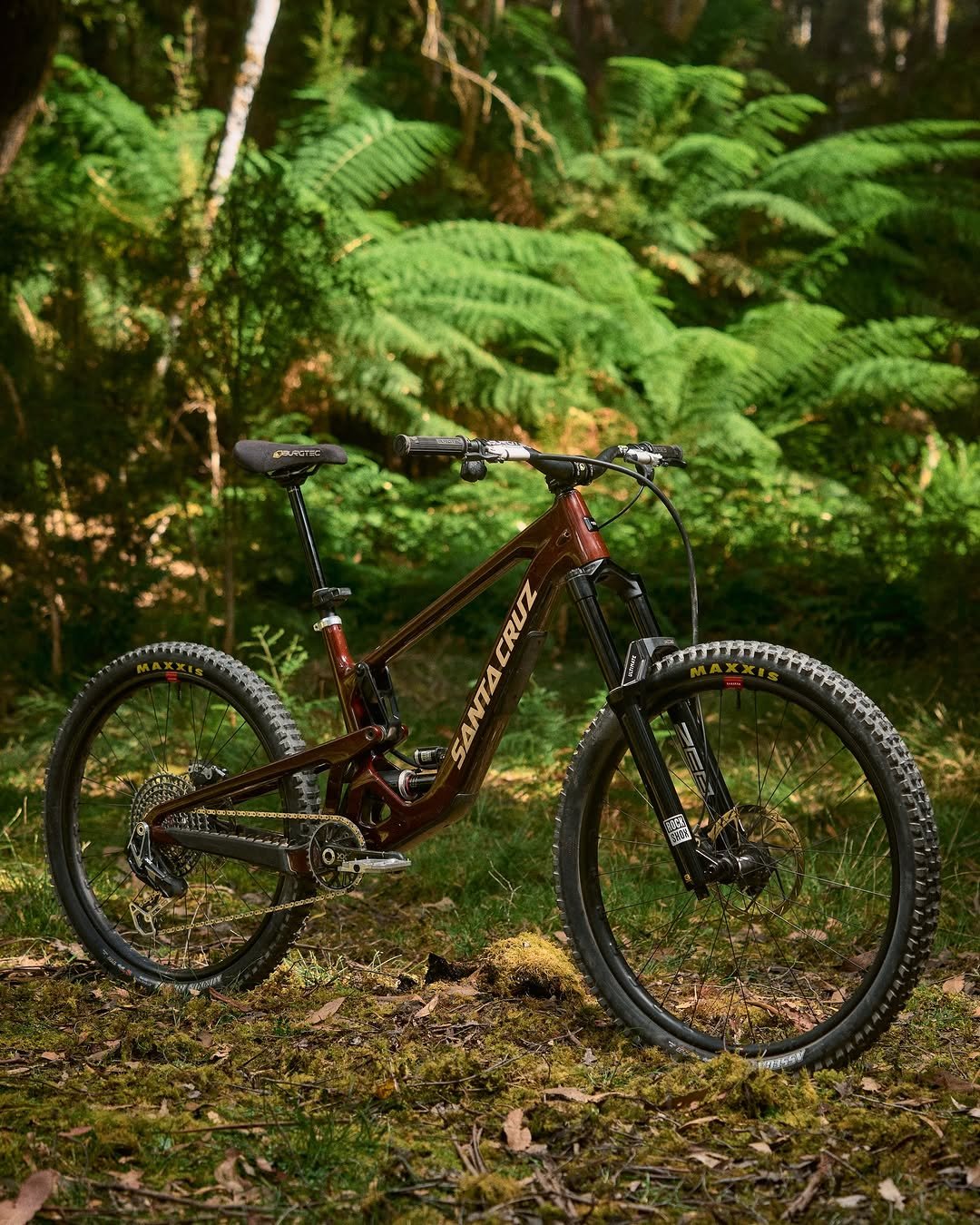 Photo shared by Santa Cruz Bicycles on April 27, 2026 tagging @danbooker1, and @rockshox. May be an image of text that says 'CRUZ CRUZ SANTA'.