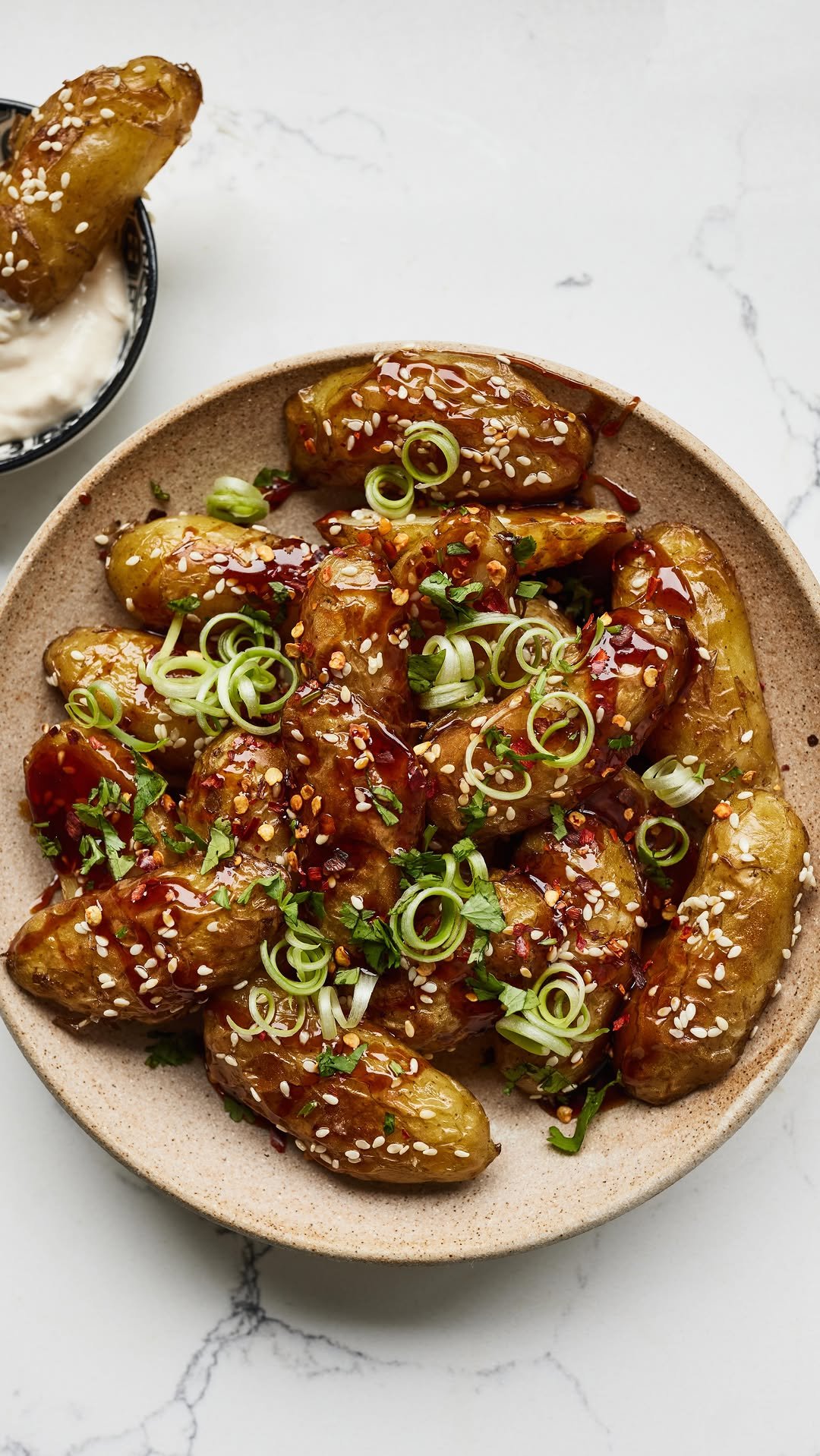 sarahdoig 게시물 이미지: TERIYAKI JERSEY ROYALS WITH MISO MAYO...