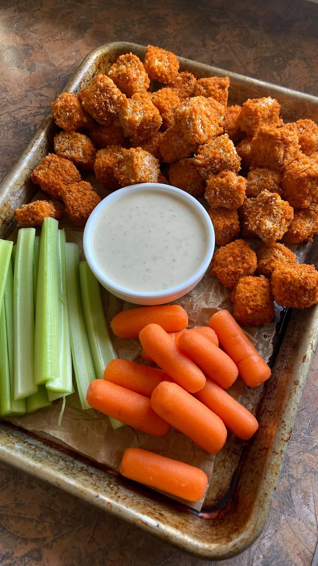 sarahsvegankitchen_ 게시물 이미지: I make Buffalo Tofu every single year around...