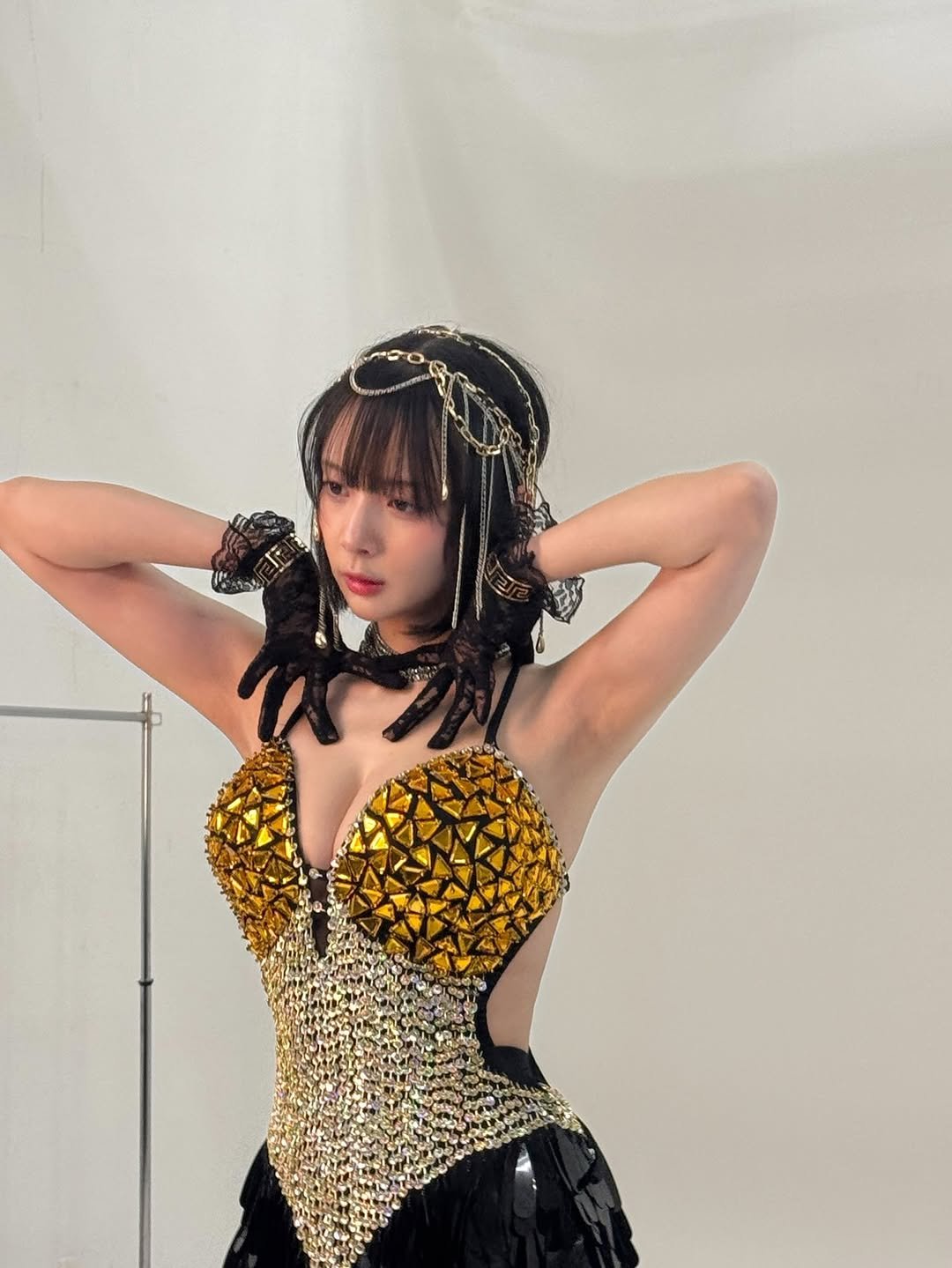 Photo by 岡田紗佳 on April 23, 2026. May be an image of headdress, costume and text.