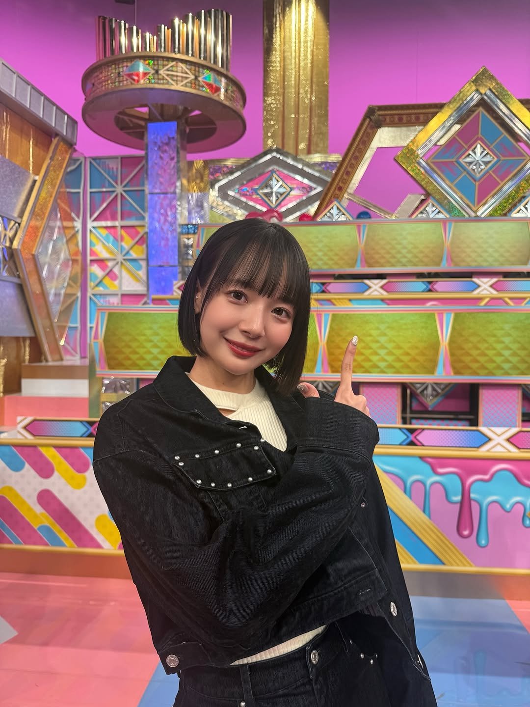 Photo shared by 岡田紗佳 on February 06, 2026 tagging @murua_official. May be an image of one or more people, hair, top and text.