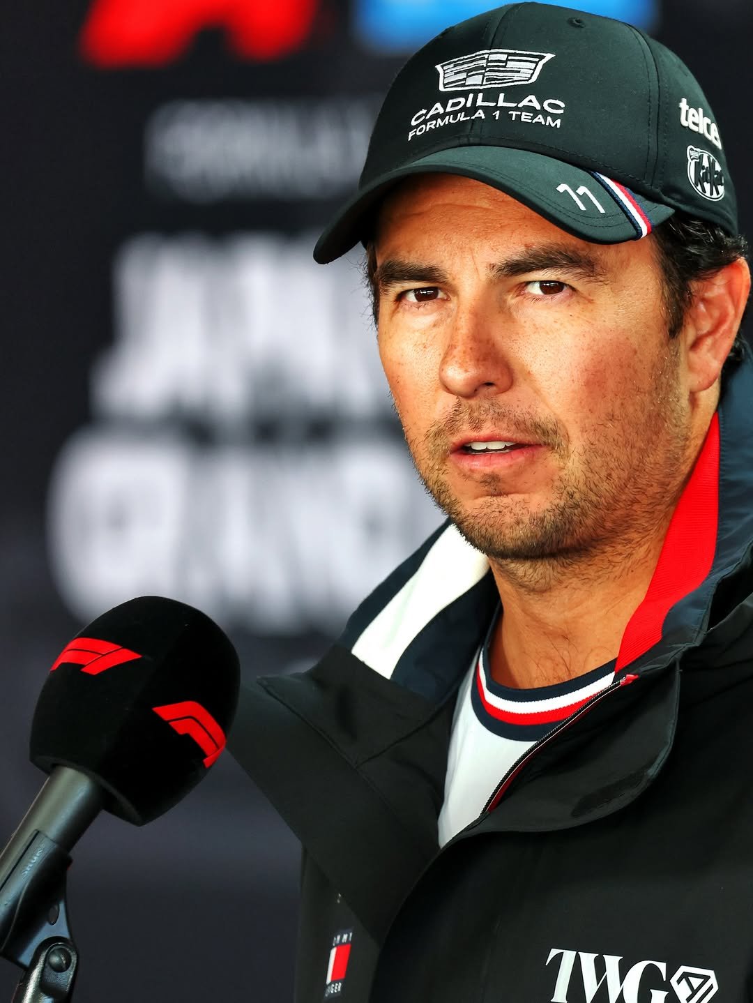 Photo by Checo Pérez on March 26, 2026. May be an image of racing vehicles and text that says '= CADI LLAC FORMULA ADILLAC 1 TEam 1 1) GER TWGO'.