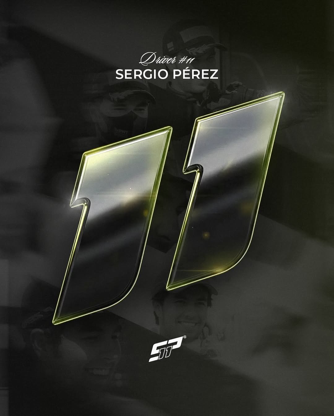 Photo by Checo Pérez on December 19, 2025. May be an image of poster and text that says 'Driver #11 SERGIO RGIOPÉREZ PÉREZ'.